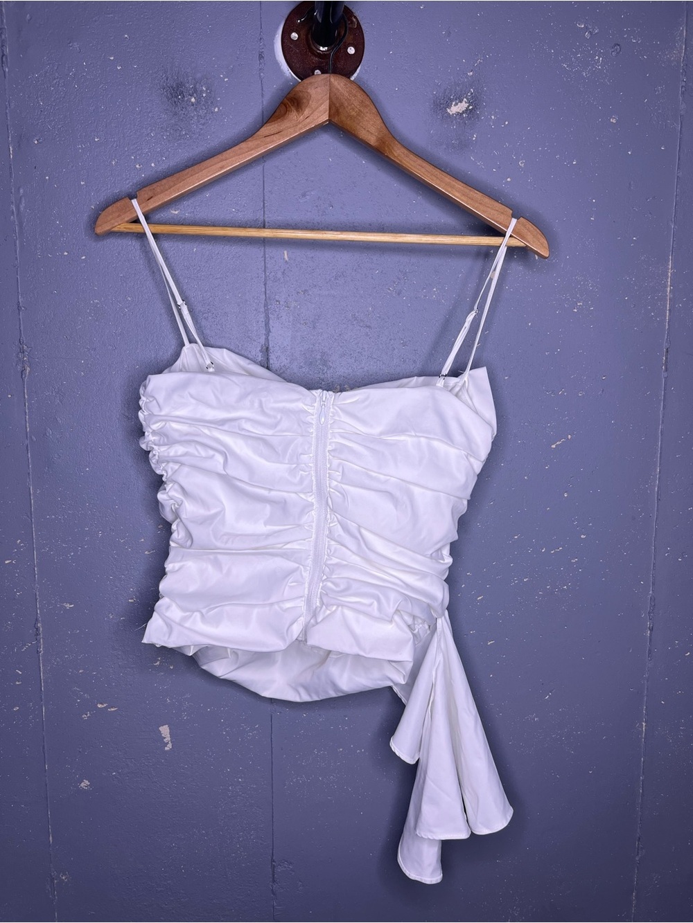 Mistress Rocks White Ruffle Top - Medium - Picture 6 of 7